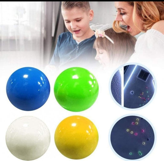 4pcs Fluorescent sticky wall ball fluorescent - Trendibo