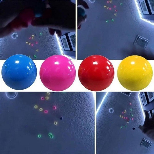 4pcs Fluorescent sticky wall ball fluorescent - Trendibo