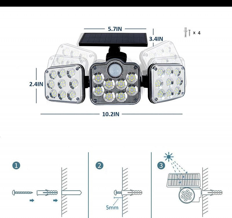 Încărcați imaginea în vizualizatorul Galerie, Lampă de exterior cu senzor de mișcare ultra luminos - Trendibo
