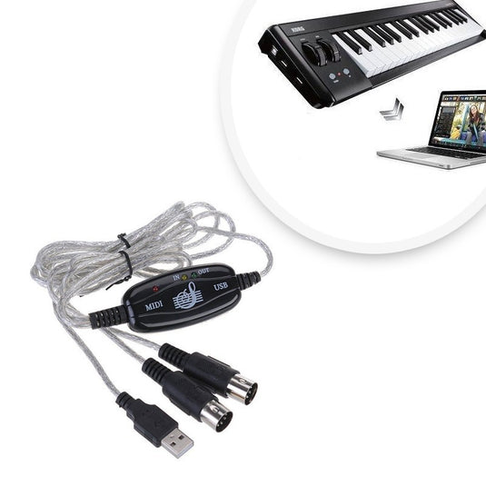 Cablu USB MIDI Adaptor USB MIDI - Trendibo