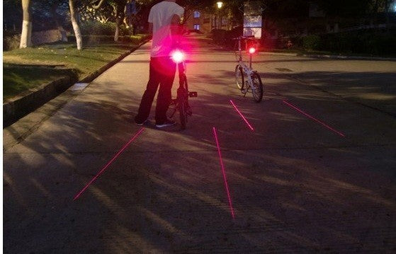 Încărcați imaginea în vizualizatorul Galerie, Lumina bicicletei, lumina bicicletei, lumina spate cu laser - Trendibo
