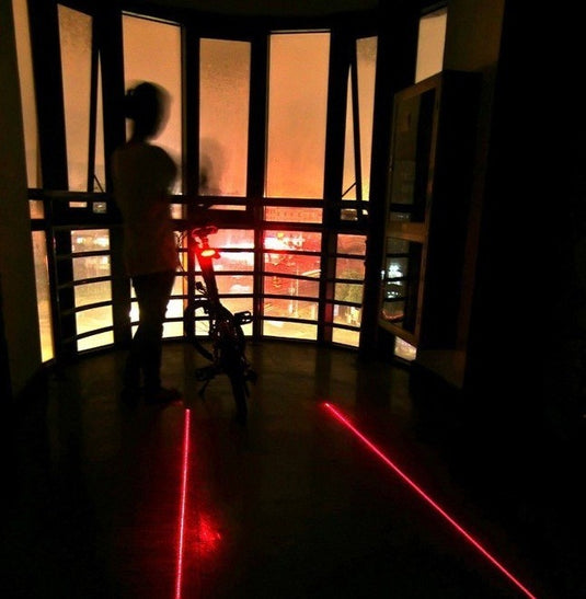 Lumina bicicletei, lumina bicicletei, lumina spate cu laser - Trendibo