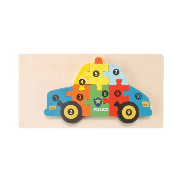 3D Montessori joc de puzzle din lemn