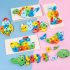 3D Montessori joc de puzzle din lemn