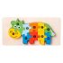 3D Montessori joc de puzzle din lemn