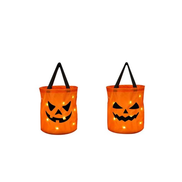 Halloween dovleac sac cu lumini LED