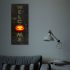 Halloween LED mood board - agățat pe perete (30 × 70 cm)