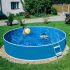 Pool liner Lagoon, pentru piscine cu pereți metalici, circular, grosime 0.50 mm, D3.6 x 0.9 m, albastru, reproiectat