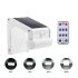 38 LED Solar Solar în aer liber Elegant Motion Sensor Wall Light cu telecomandă