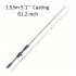 Ultra Light Crappie Panfish Rod cu mâner conic, Carbon Fishing UL Drumstick