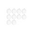 Transparent ornaments 12 cm, set of 10 pieces Ruhhy 22279